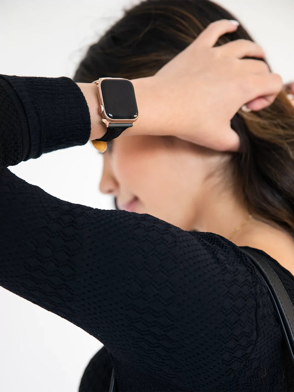 Leather Band for Apple Watch - Black