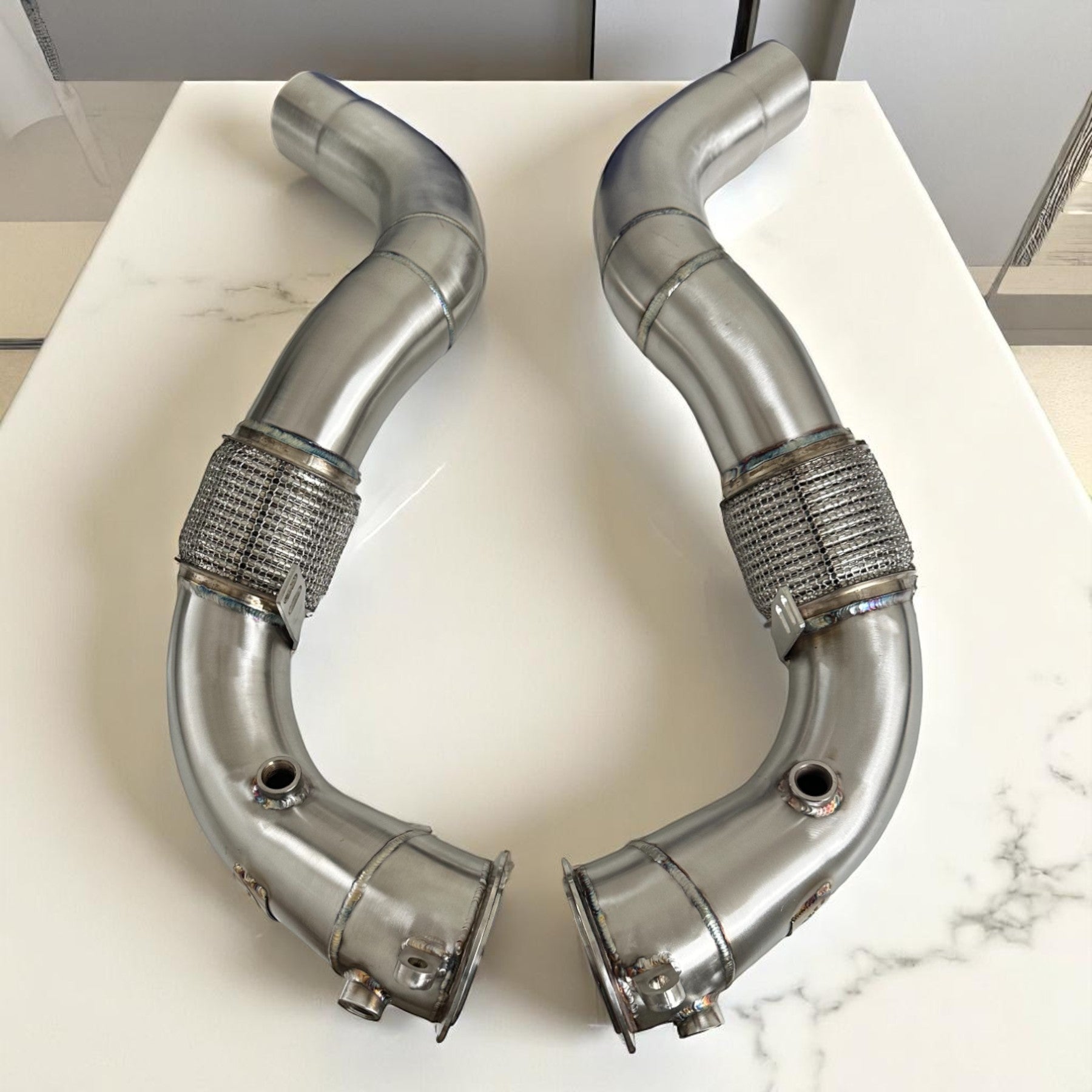 BMW N63R & N63B Catless Race Downpipes - M550i, 750i, M850i, X5, X6, X7