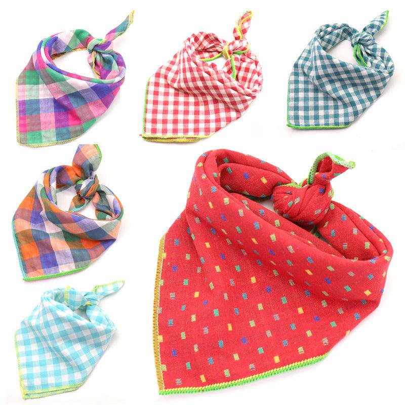Fashionable Double Sided Cotton Pet Scarf