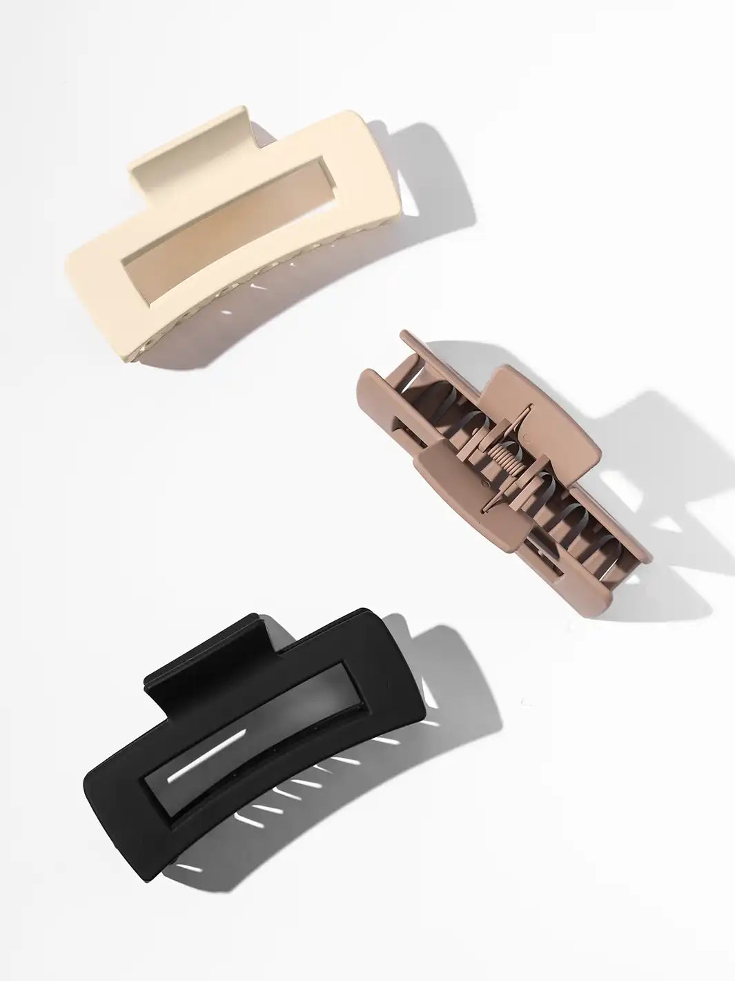 Neutral Luxe Claw Clips, Set of 3