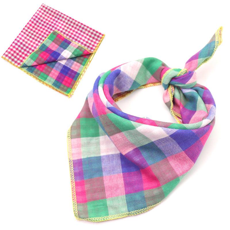 Fashionable Double Sided Cotton Pet Scarf
