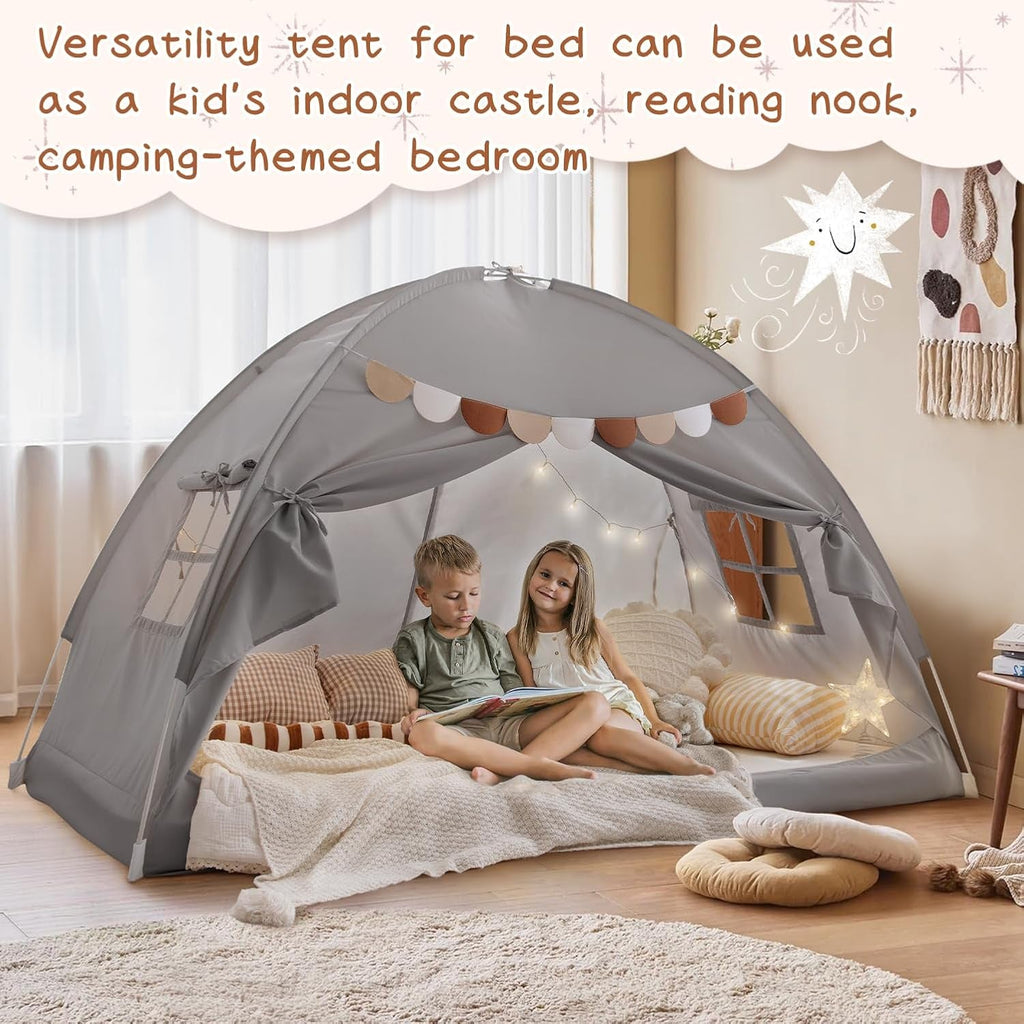 Twin Bed Tent Canopy Blackout Privacy PlayhouseKit