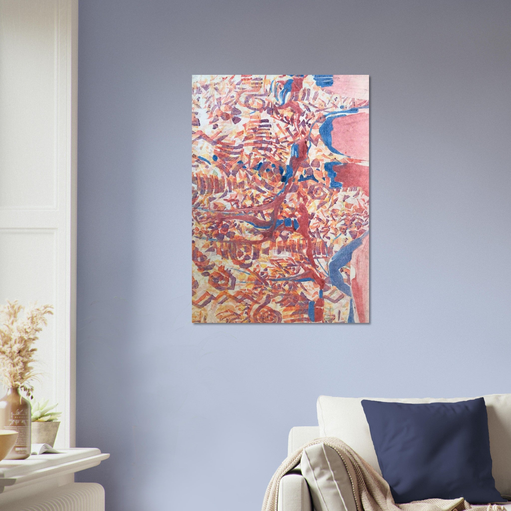 'Abstract Fusion' Abstract I 20x28 Museum-Quality Matte Paper Poster | Original Artwork by American Artist Barbara Cleary