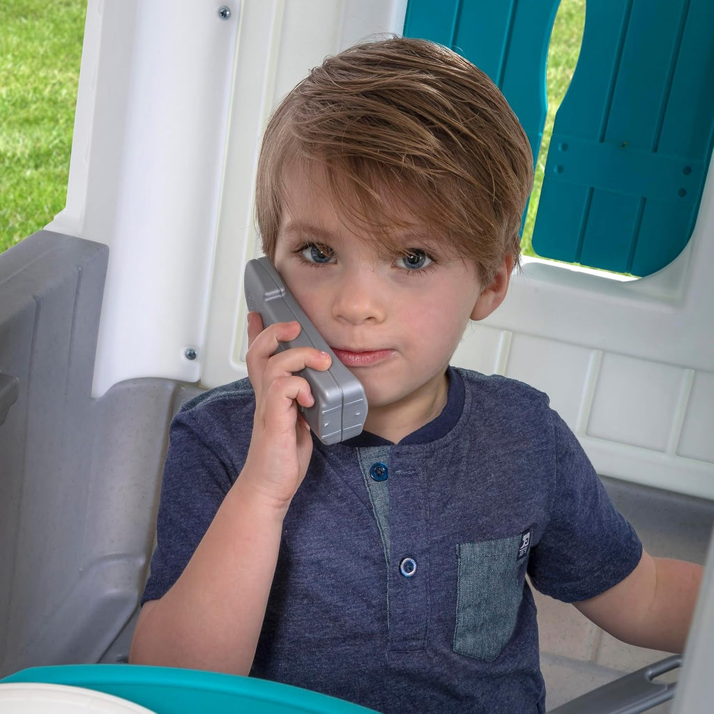 Grey Indoor Outdoor Playhouse With Interactive Sounds