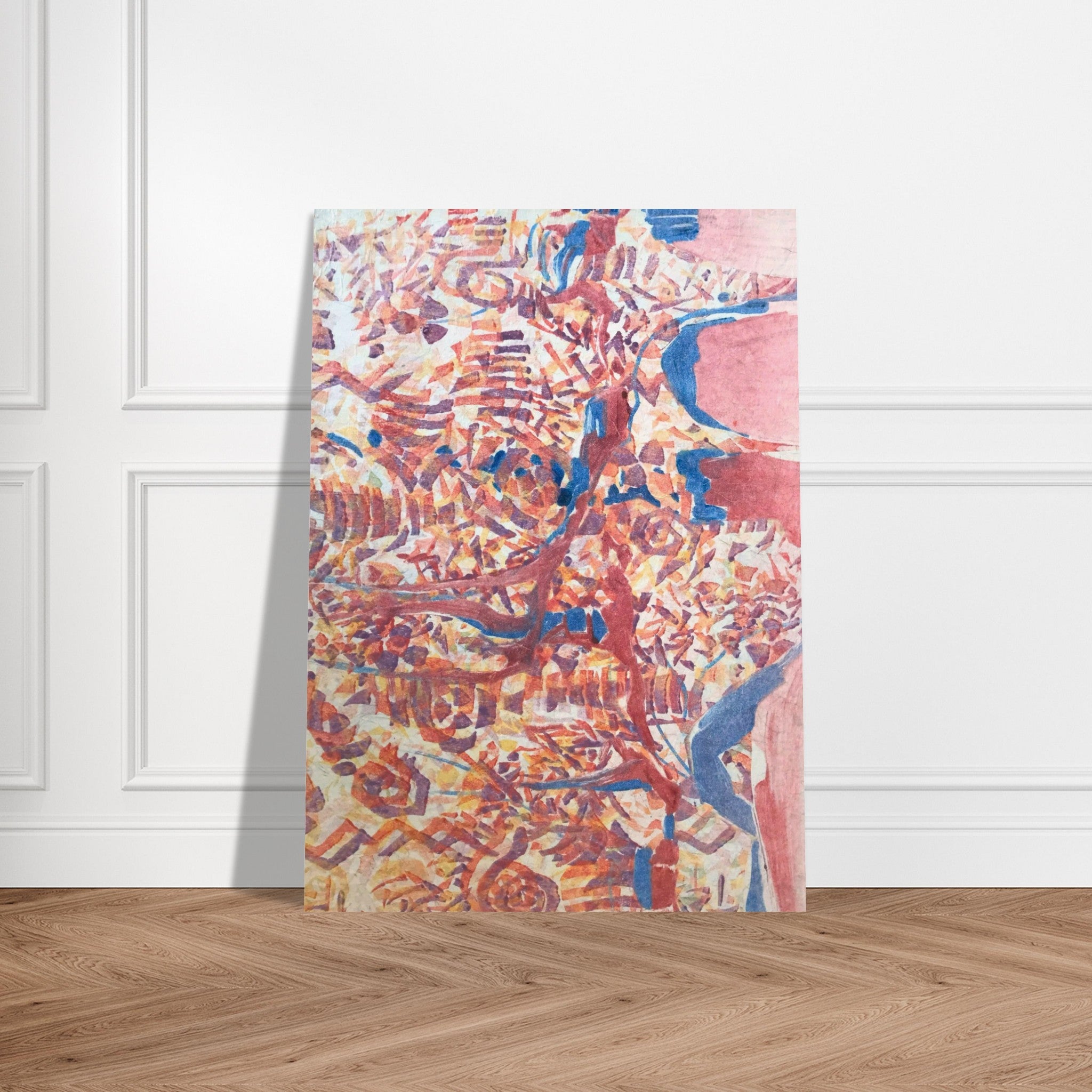 'Abstract Fusion' Abstract I 20x28 Museum-Quality Matte Paper Poster | Original Artwork by American Artist Barbara Cleary