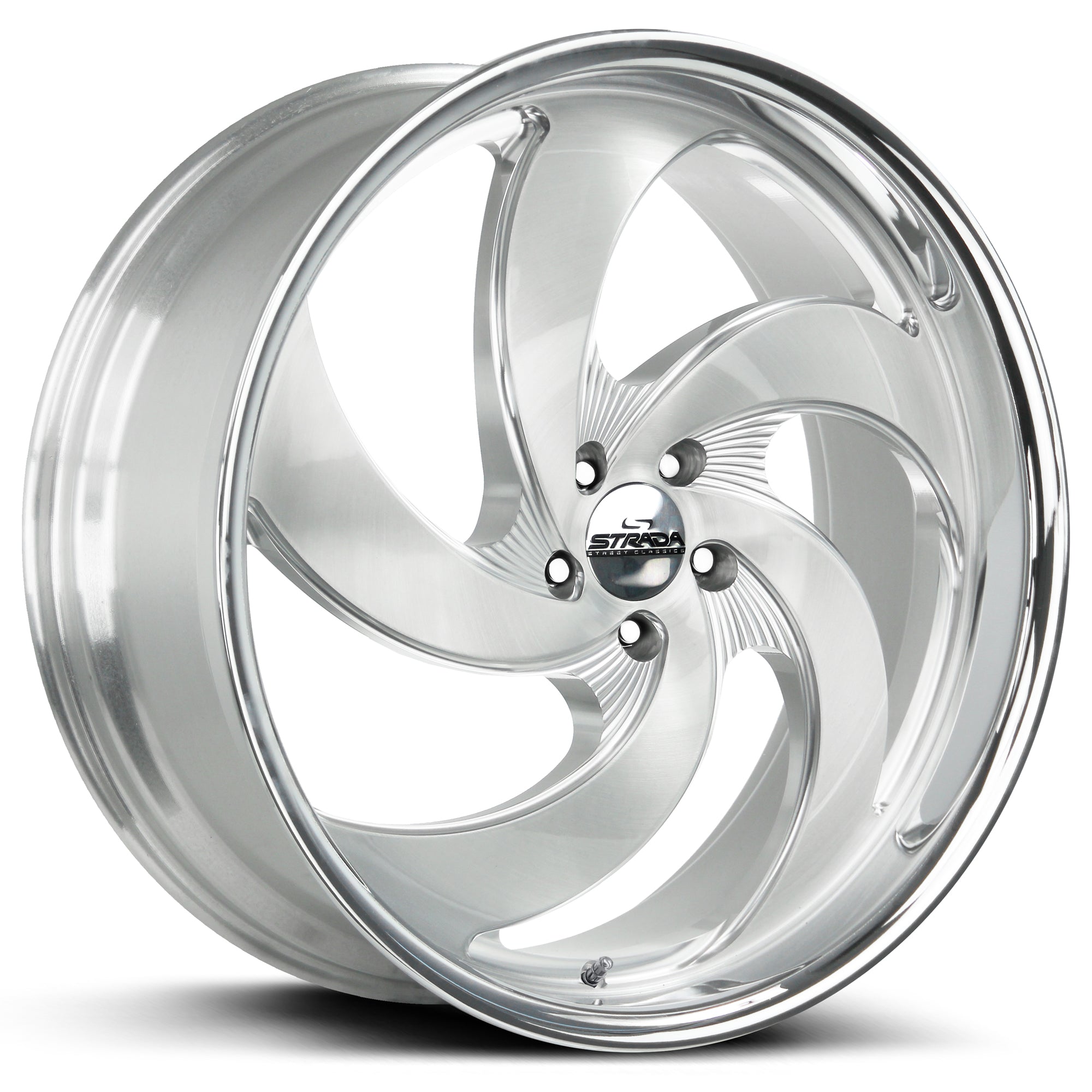 Retro 5 Brushed Face Silver Milled Ss