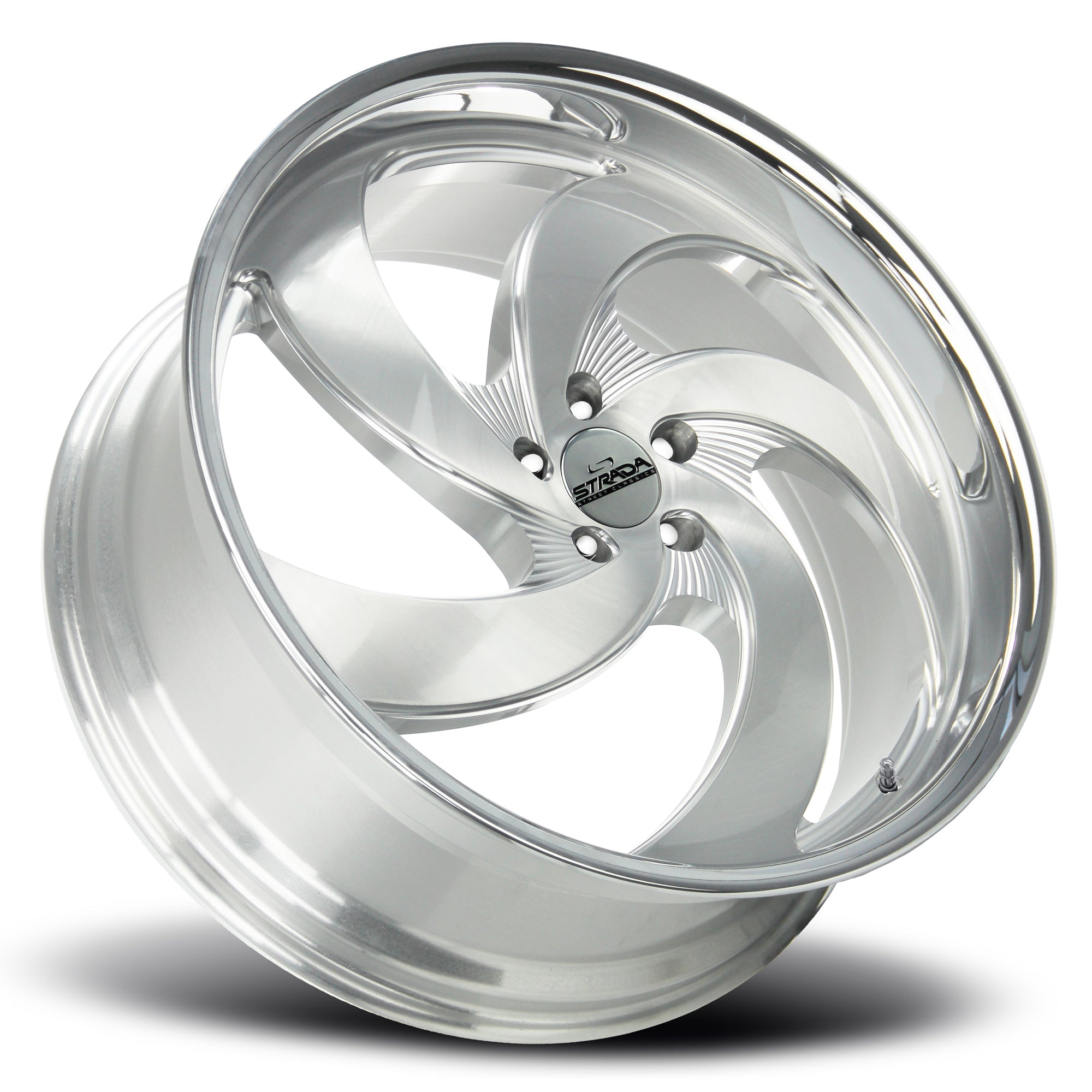 Retro 5 Brushed Face Silver Milled Ss