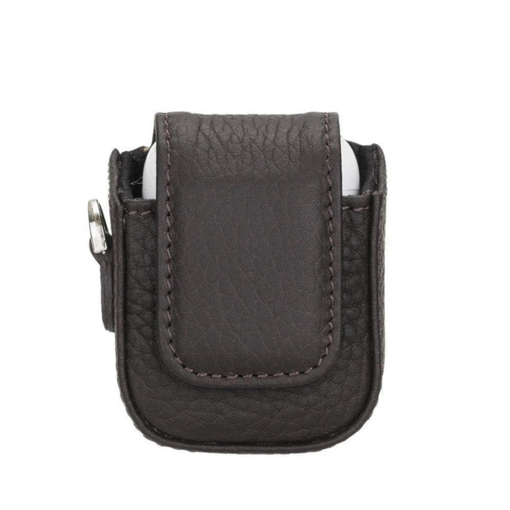 Aurora Luxury Leather AirPods Case with Attached Wrist Strap