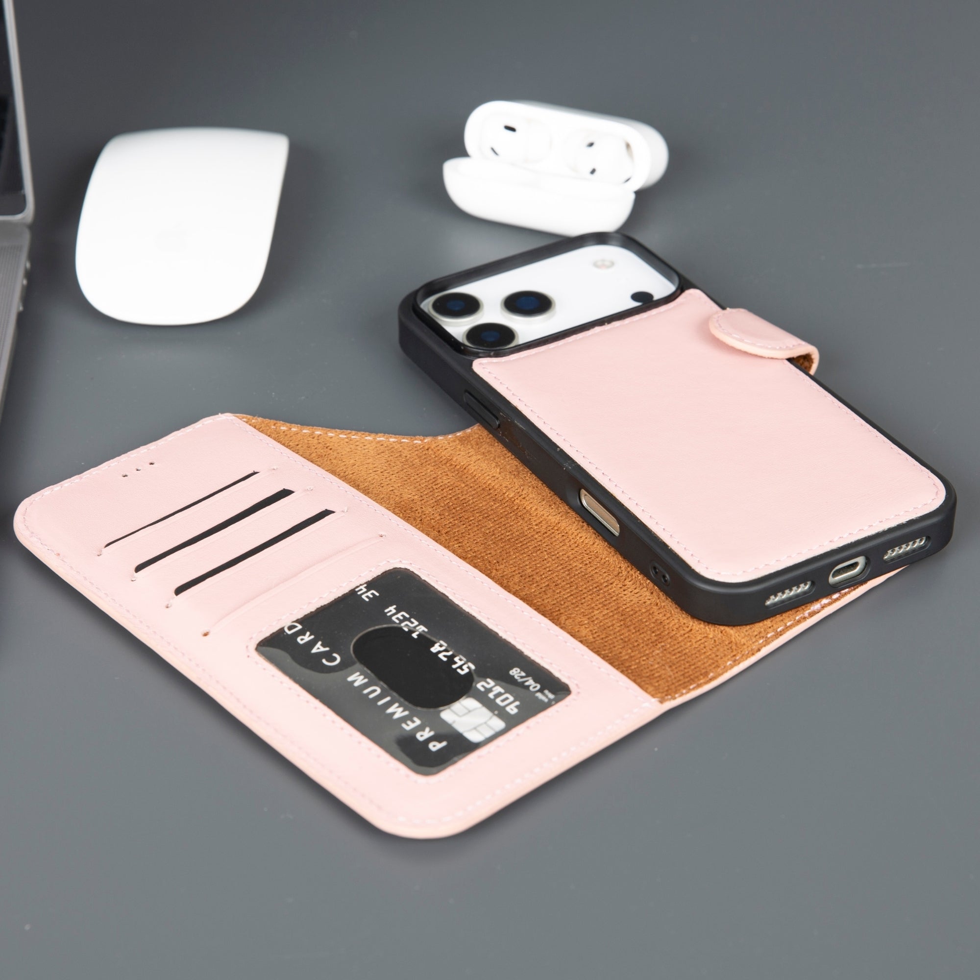 Casper iPhone 17 Pro Max Leather Wallet Case – MagSafe Compatible