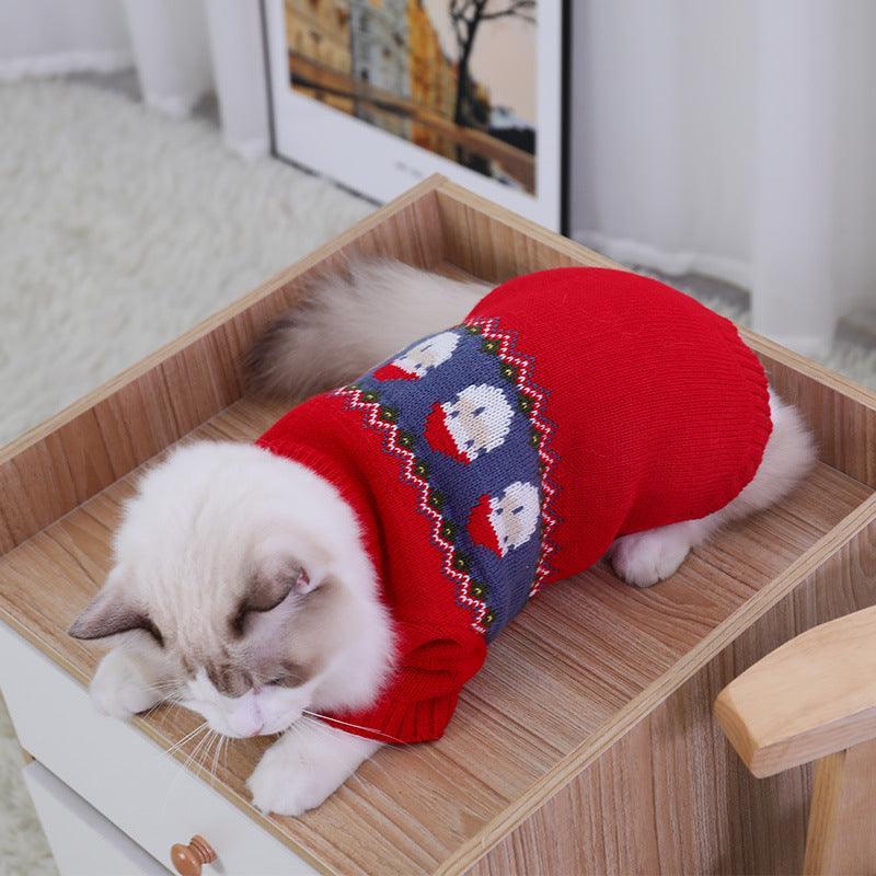 Cozy Festive Pet Sweater - Perfect For Pups And Kitties!