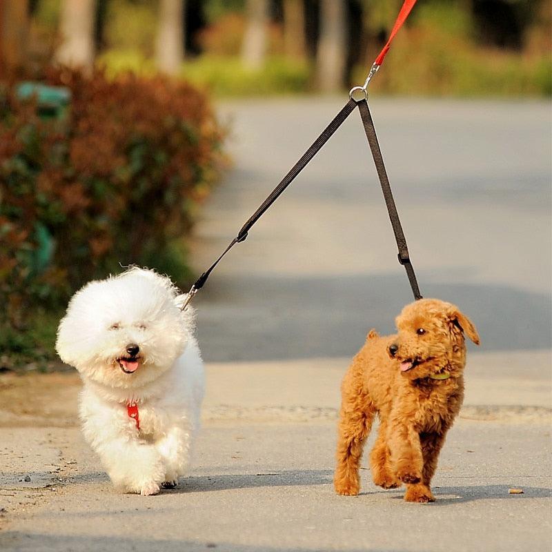 Double Trouble Dog Leash Coupler - Walk Two Dogs With Ease!