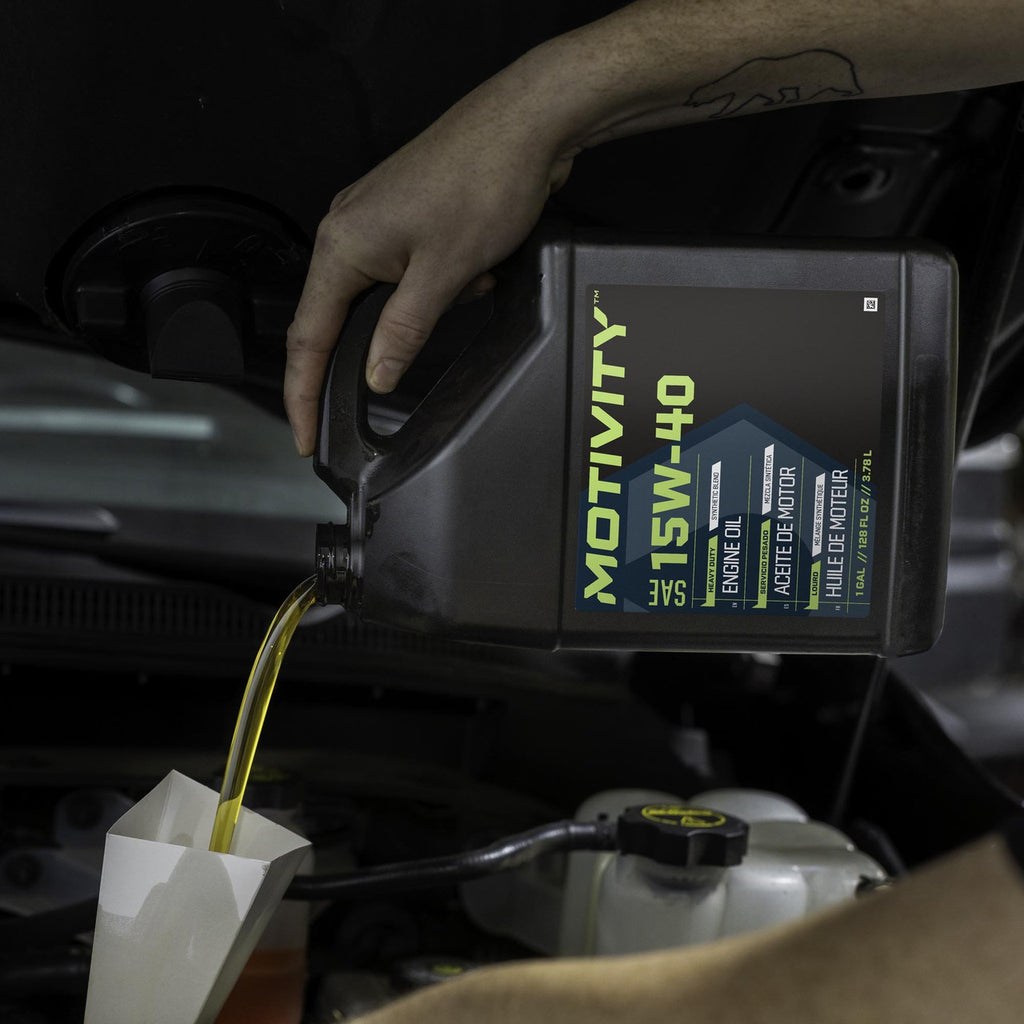 Motivity Heavy Duty 15W-40 Synthetic Oil Change Kit Compatible With Ram 2500 3500 4500 5500 6.7L/5.9L Cummins 1989-2024 - 4 Gallons