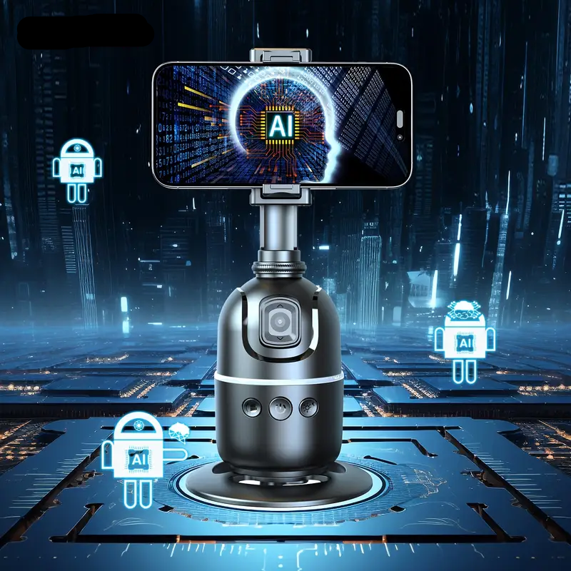 NNETM Smart AI Selfie Stick with 360° Rotating Phone Holder