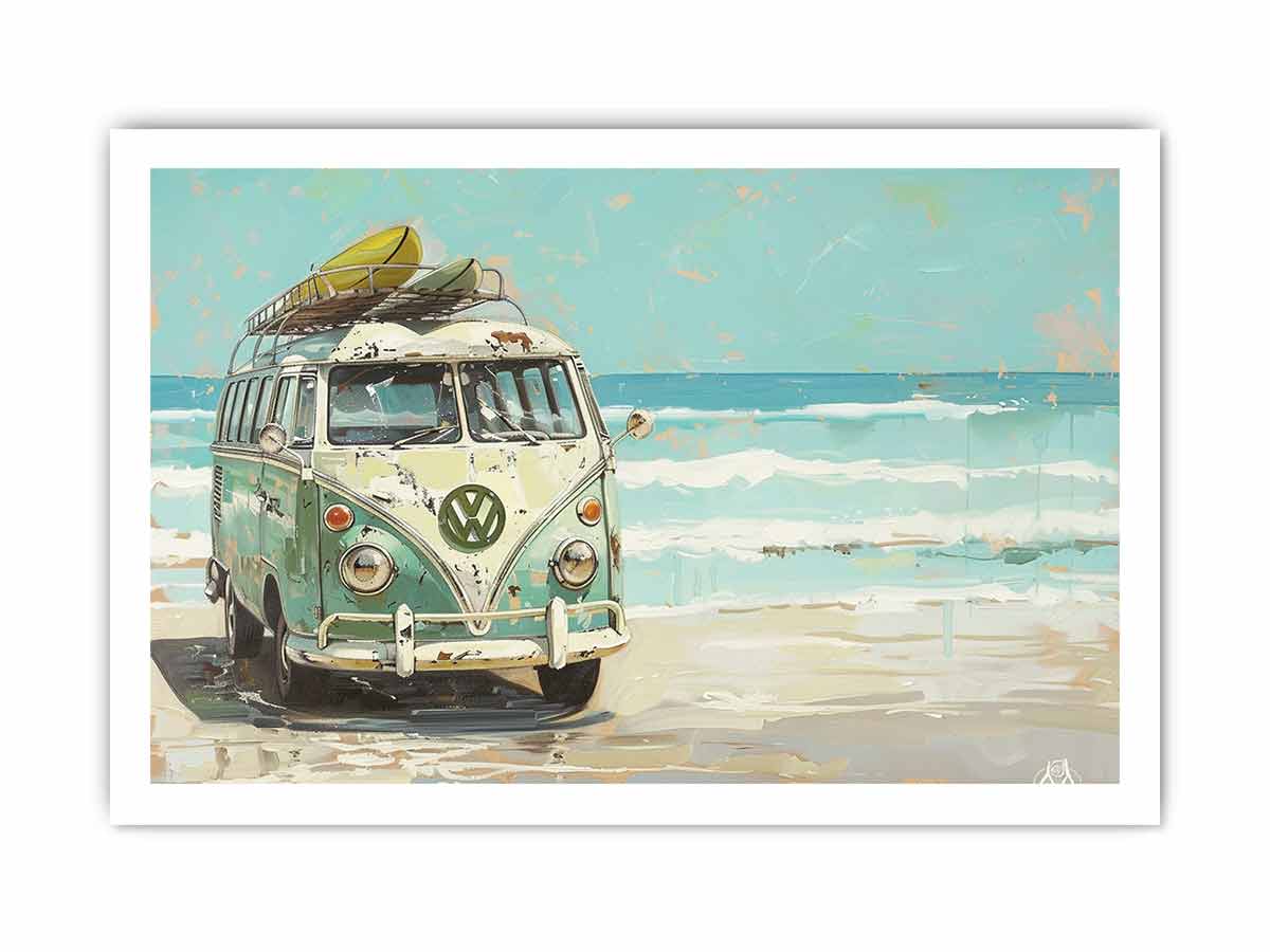 Vw Bus Canvas Art Print
